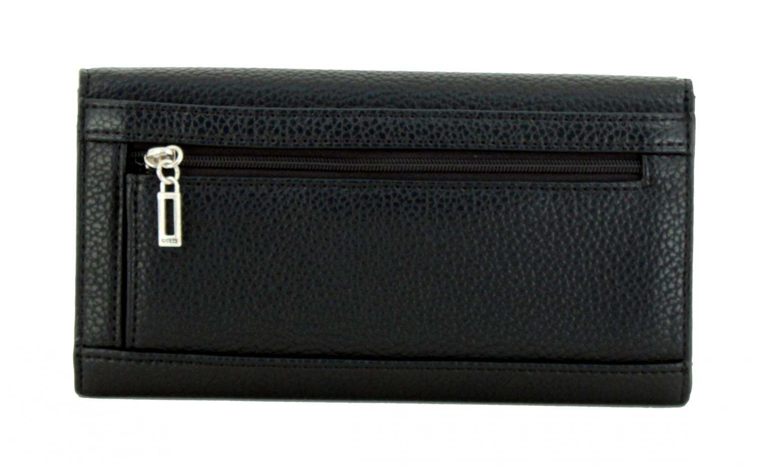 Guess Überschlagbörse Tamra Black Floral Blumenmuster schwarz