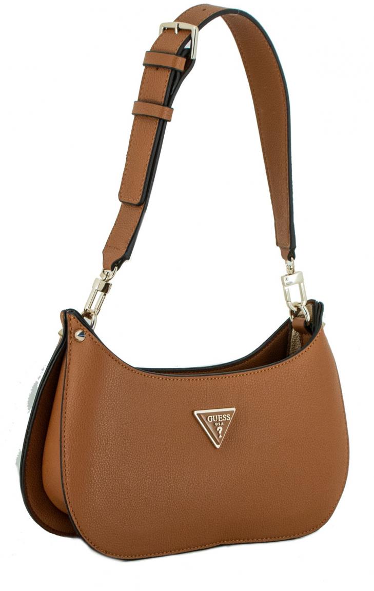 Guess meridian Mini Pochette Cognac braun Top Zip