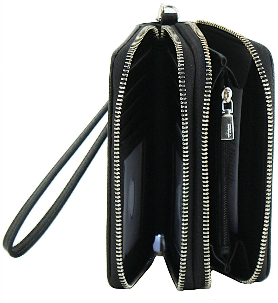 Guess zweigeteilte Geldtasche Amorette SLG Black Saffiano schwarz