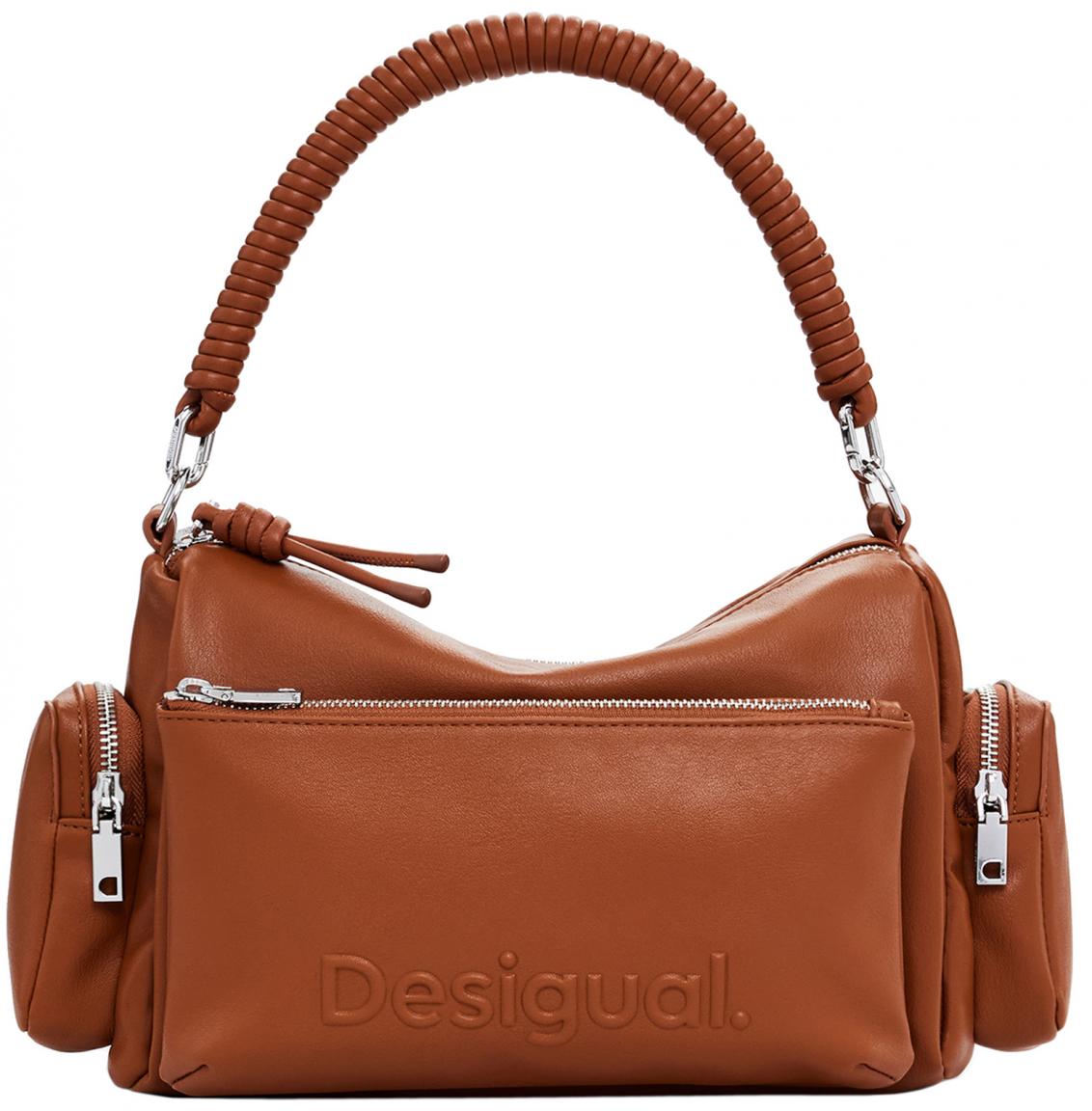 Habana Desigual Camel Umhängetasche braun
