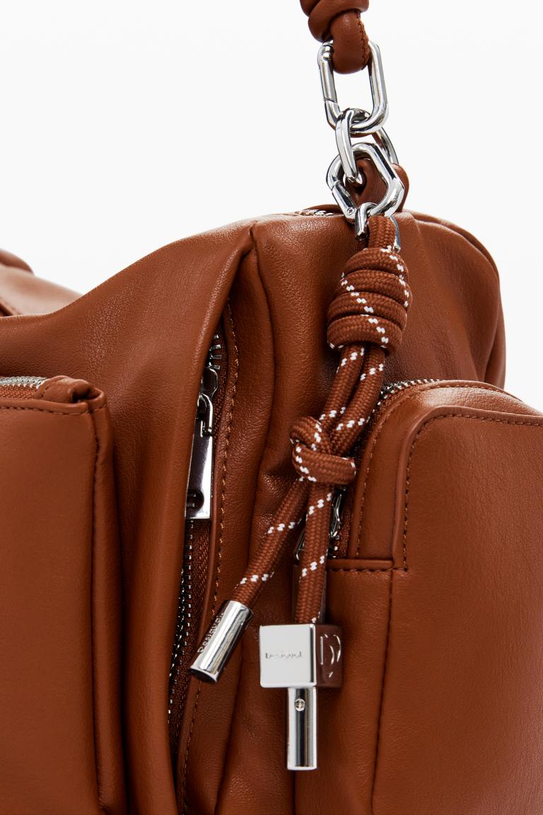 Habana Desigual Camel Umhängetasche braun