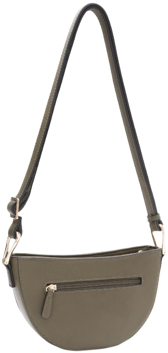 Halbmondtasche L.Credi forest Velours grün Palmira