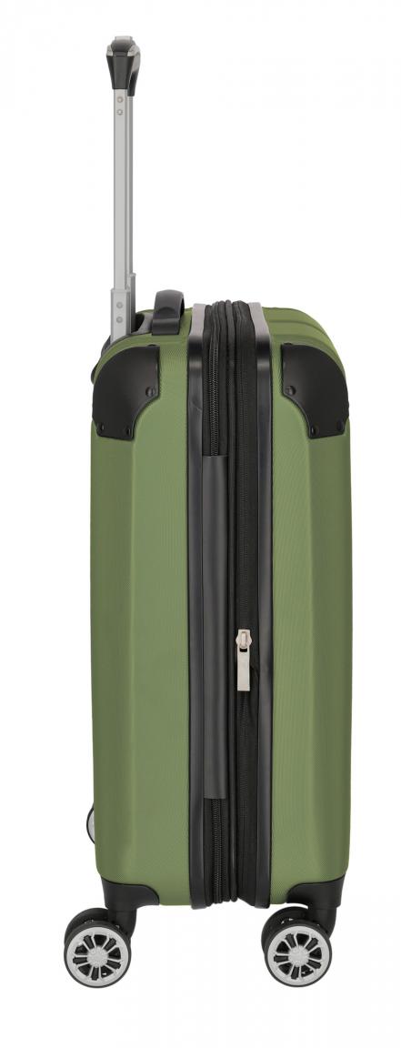 Handgepäck Koffer Travelite City S 55cm Hartschale 4-Rad grün