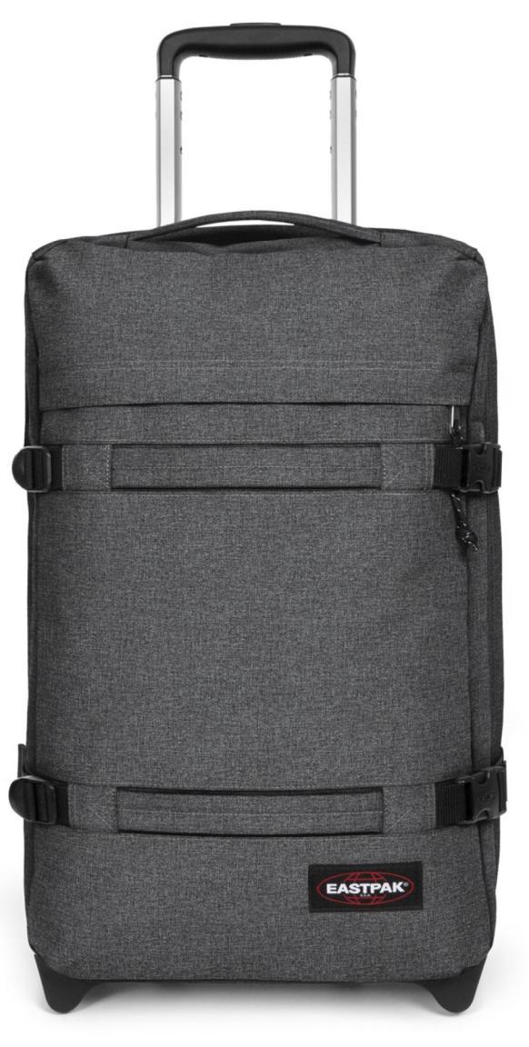 Handgepäck Reisetasche Eastpak Transitr S Black Denim dunkelgrau meliert Weekender