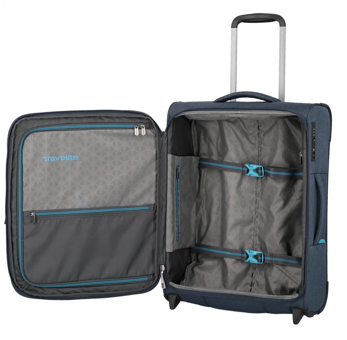 Handgepäck Trolley Madeira blau türkis erweiterbar 2-Rad