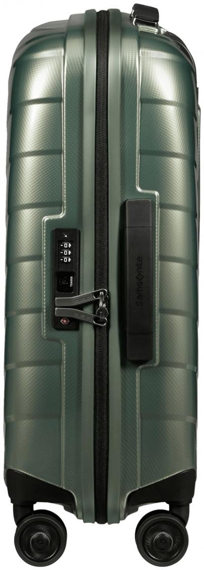 Handgepäckkoffer 55cm hellgrün glänzend Samsonite Attrix recycled Basil Green