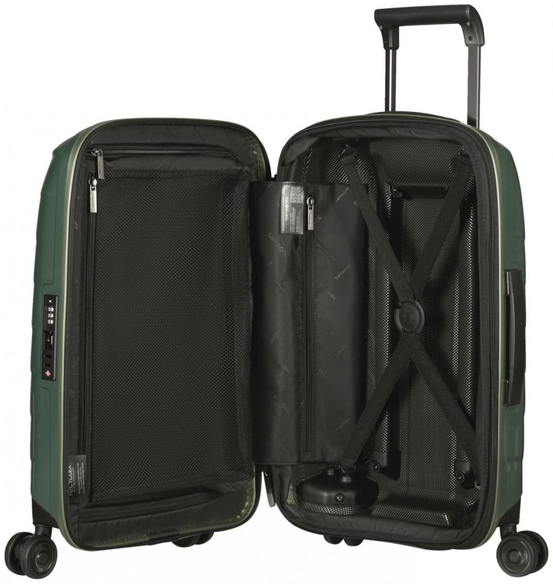 Handgepäckkoffer 55cm hellgrün glänzend Samsonite Attrix recycled Basil Green