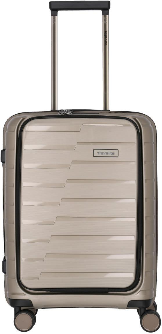 Handgepäckkoffer Laptop Champagner Travelite 55cm Air Base 4w S fro-po