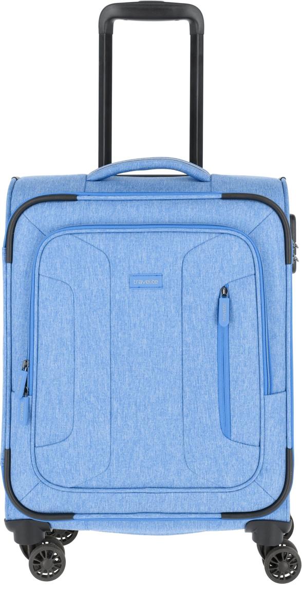 Handgepäckkoffer Travelite Boja hellblau S 55cm 4-Rad Trolley