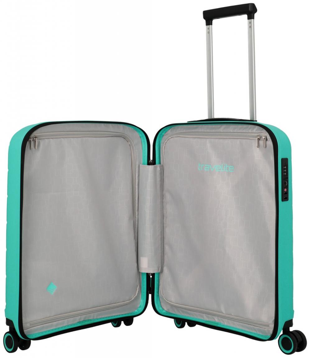 Handgepäckkoffer Travelite Burano Trolley S 55cm Aqua türkis