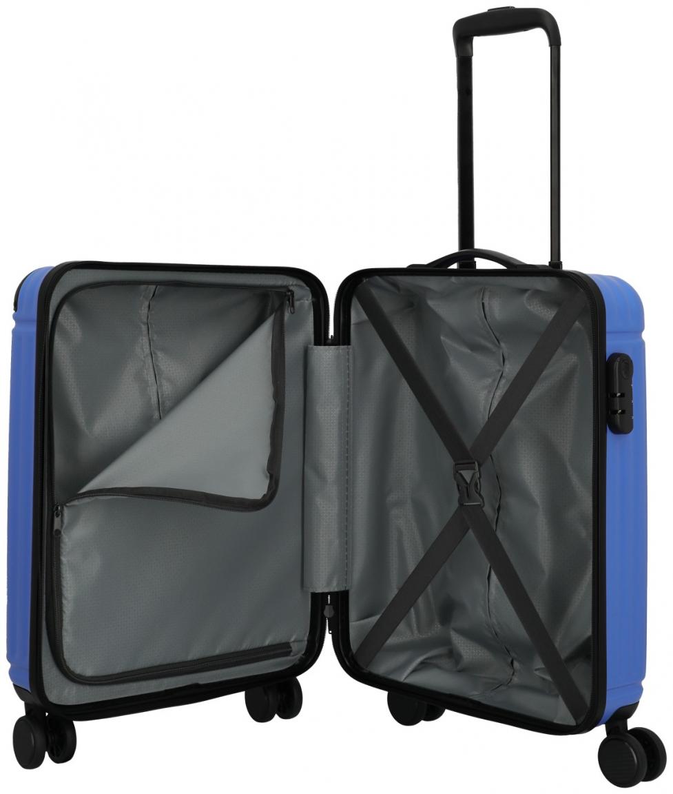 Handgepäckkoffer blau Travelite Cruise 4w Trolley S 55cm Blue Violet
