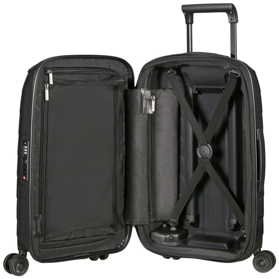 Handgepäckkoffer erweiterbar dunkelgrau Samsonite Attrix Spinner S 55cm Anthracite