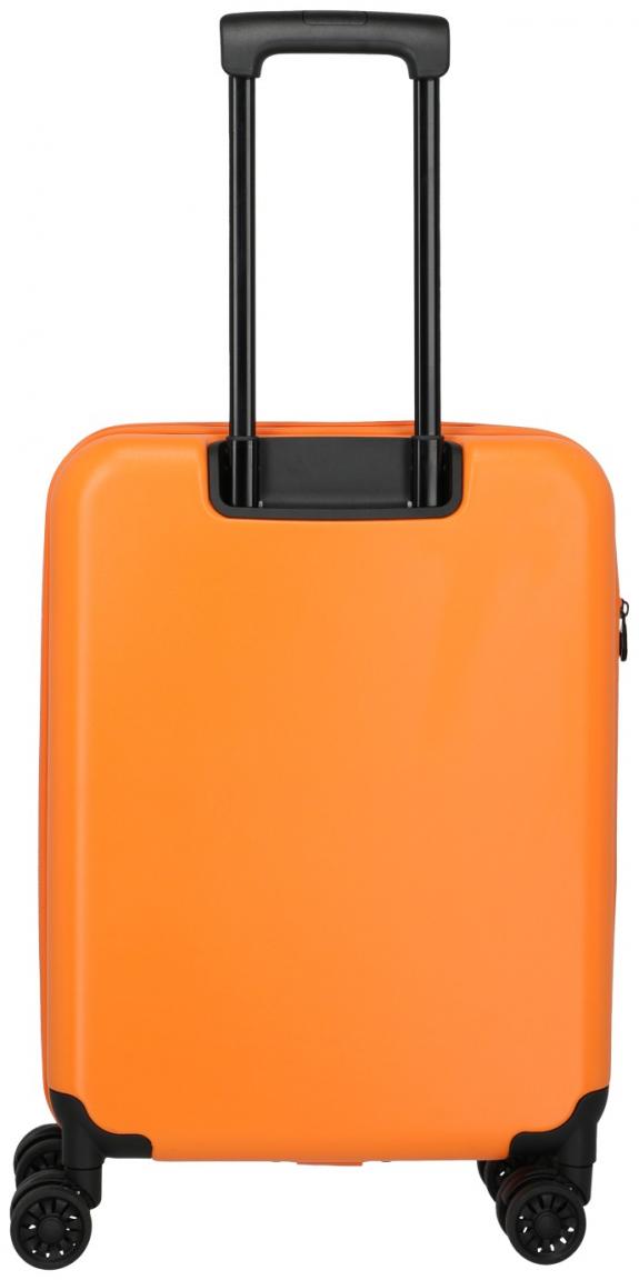 Handgepäckkoffer orange Hartschale faltbar Travelite Basics 55cm