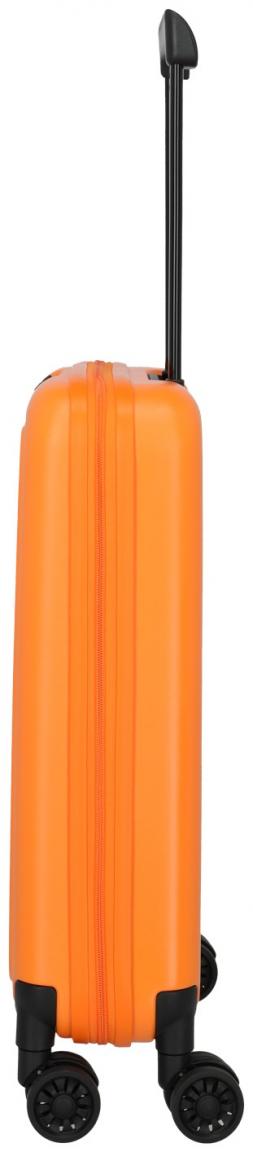 Handgepäckkoffer orange Hartschale faltbar Travelite Basics 55cm