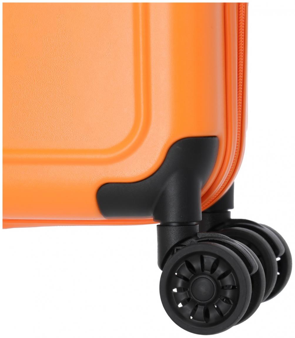 Handgepäckkoffer orange Hartschale faltbar Travelite Basics 55cm