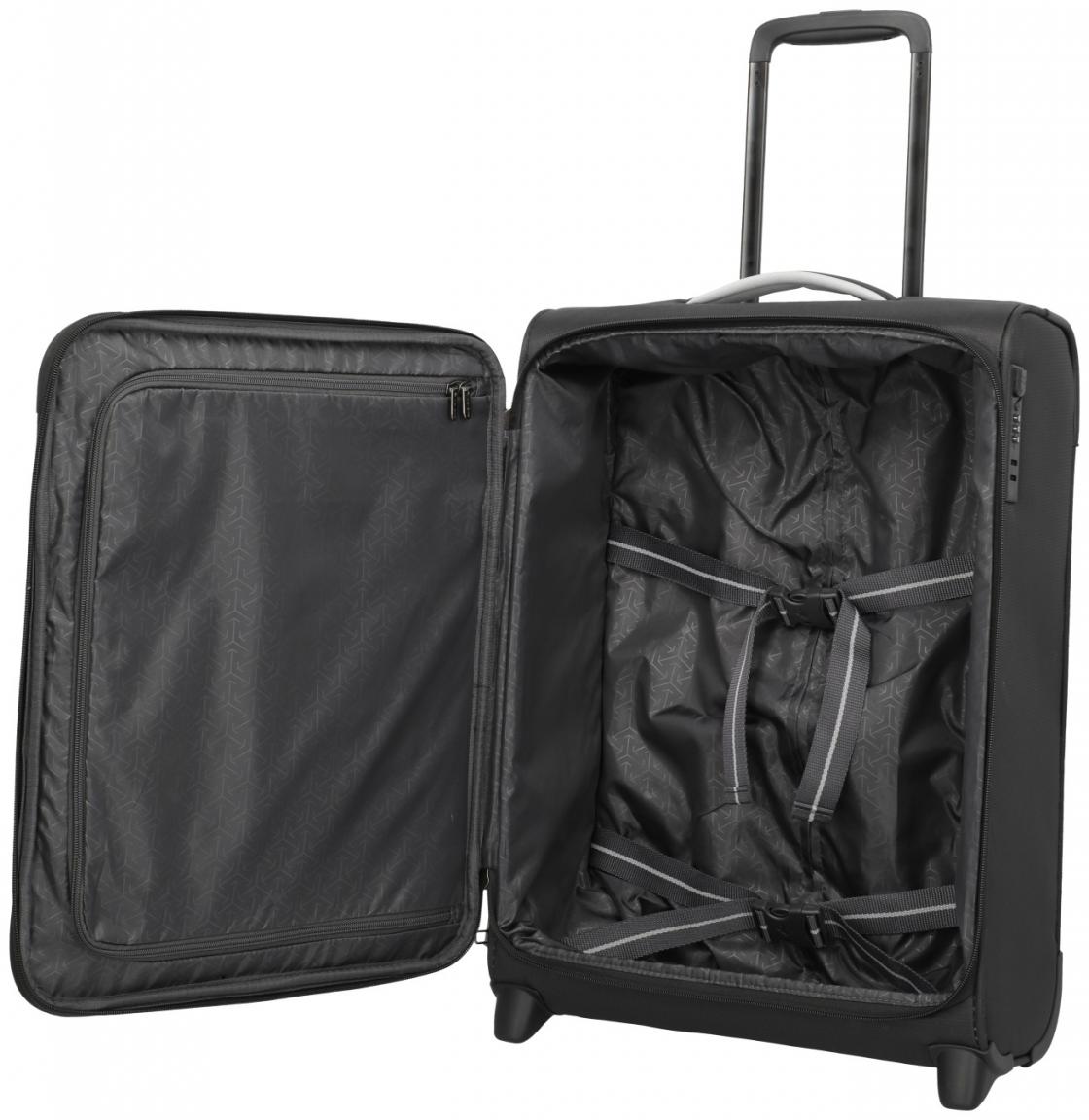 Handgepäckkoffer schwarz Travelite Jetpack Multi Light 2 Rad 55cm