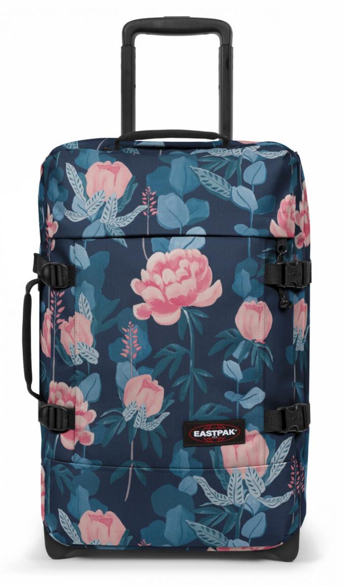 Handgepäckstrolley Eastpak Tranverz S Whimsey Green Blumen