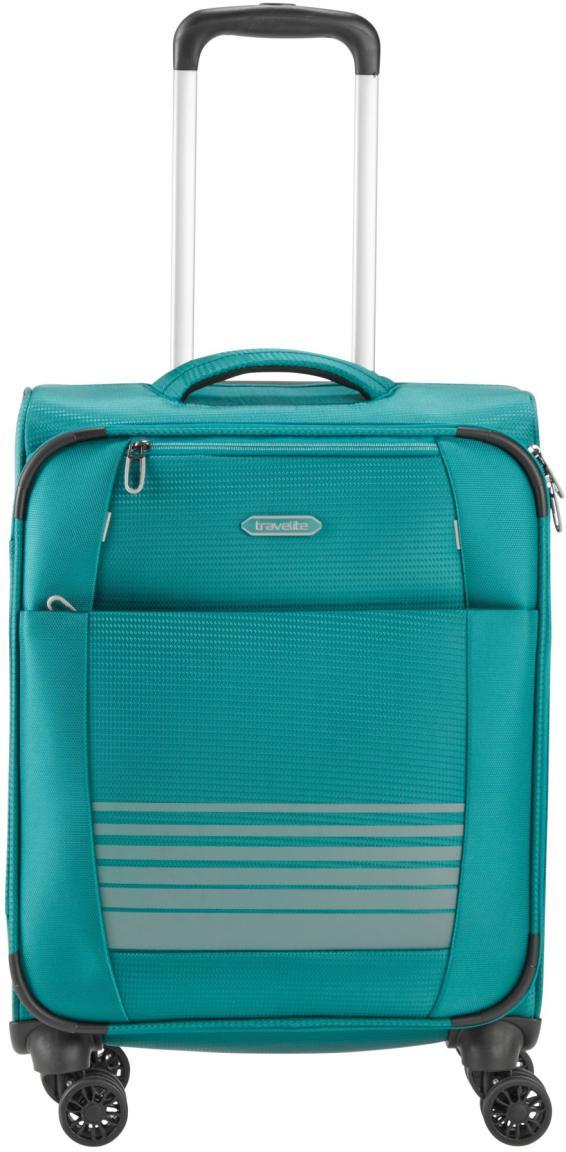 Handgepäcktrolley Travelite Seaside S 55cm petrol 4-Rad Weichgepäck