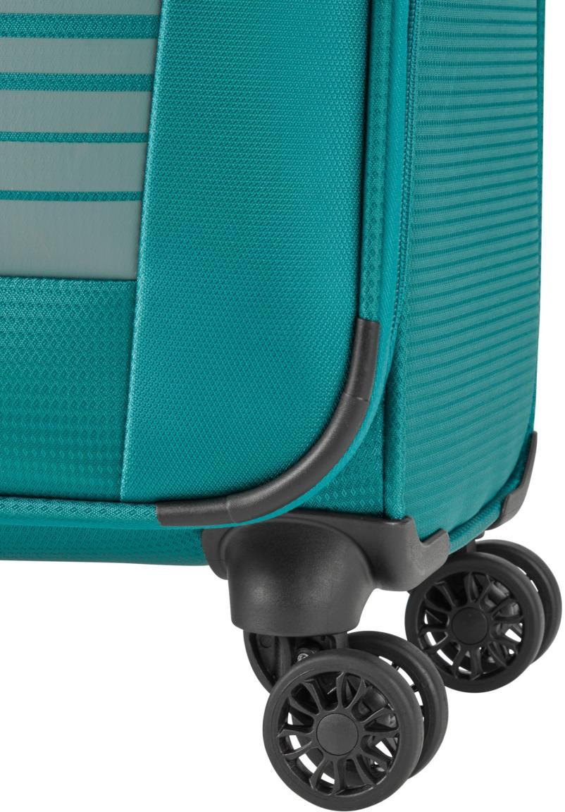 Handgepäcktrolley Travelite Seaside S 55cm petrol 4-Rad Weichgepäck