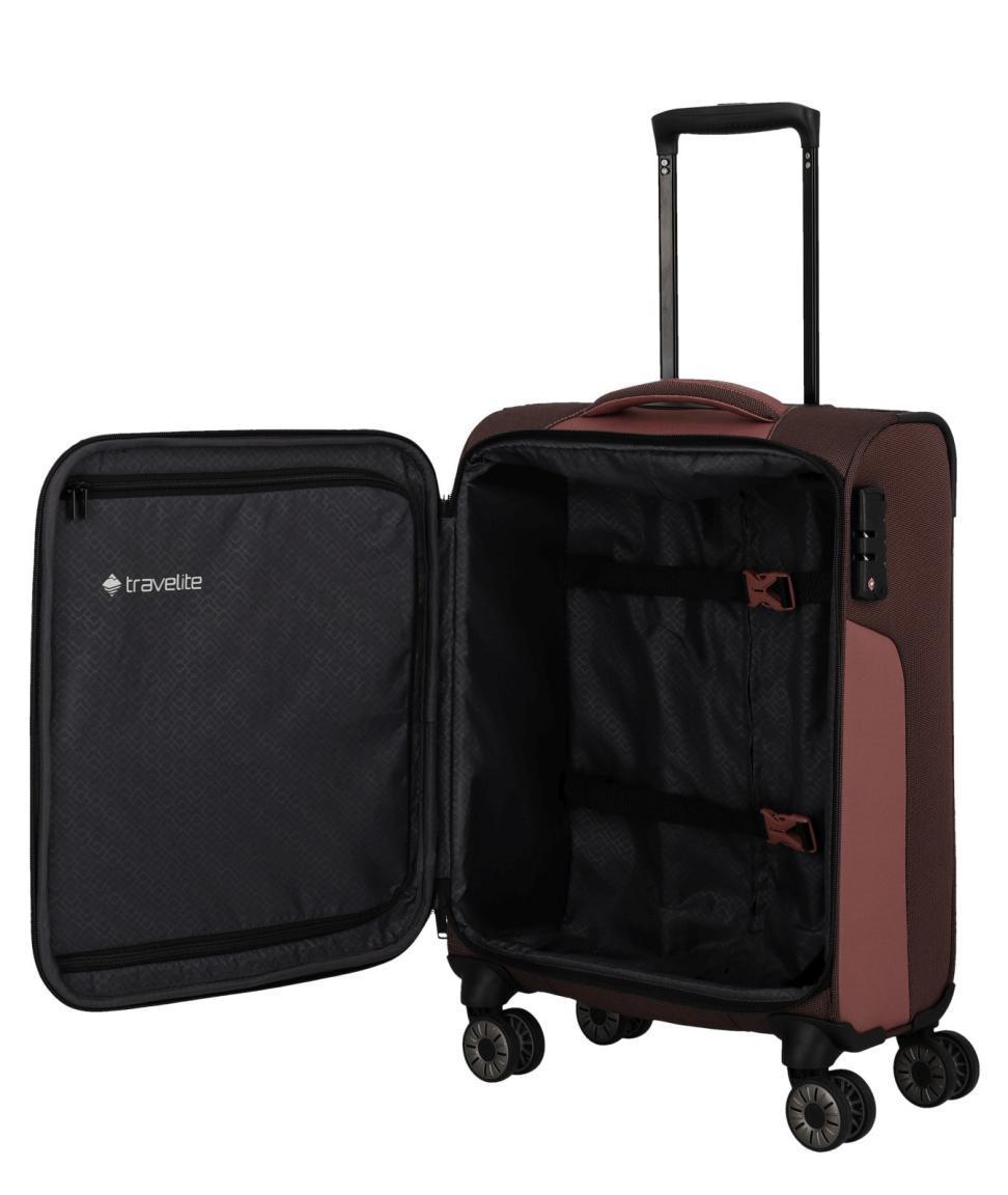 Handgepäcktrolley rosa Travelite Viia Frühlingsrose S 55cm