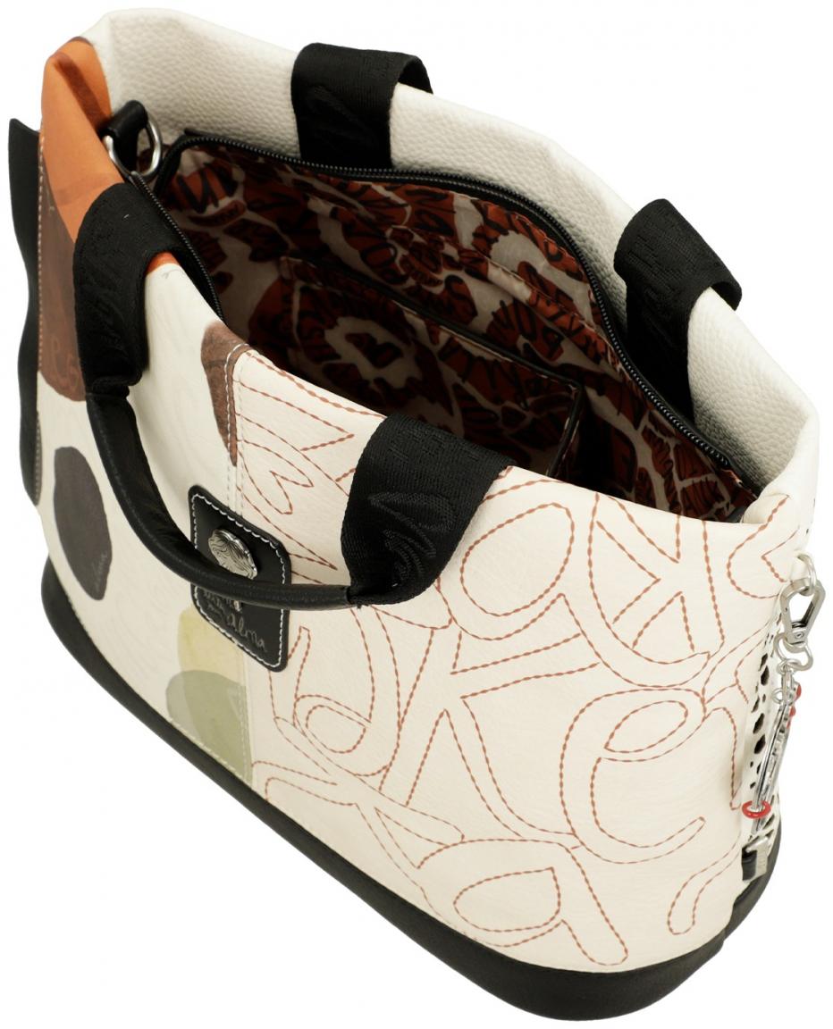 Handtasche Anekke Stanzmuster Lunares Spanien Ziernieten Alma