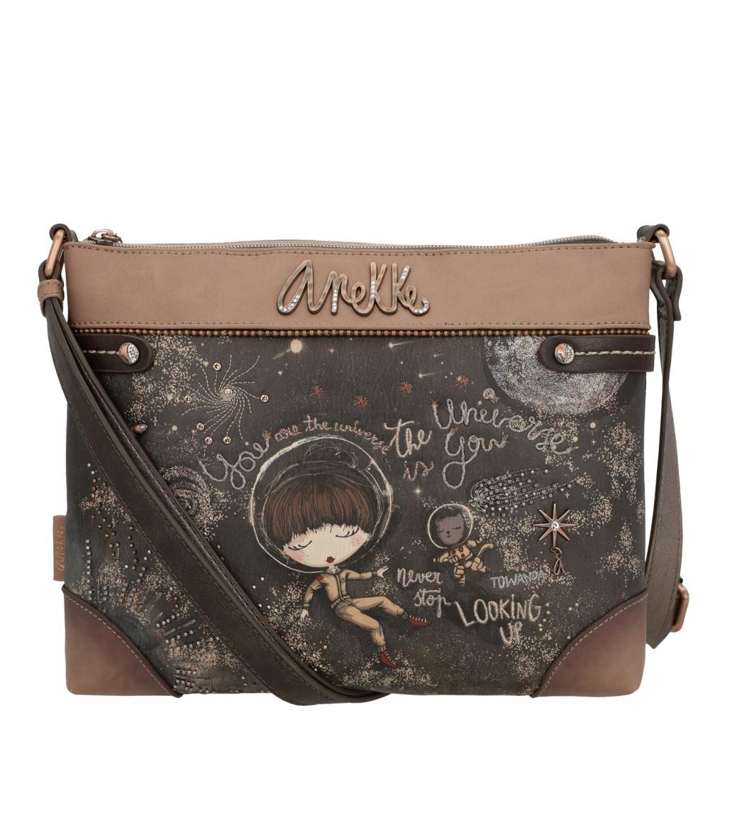 Handtasche Anekke Stars iPad Tablet Universe Planets Space braun Weltall