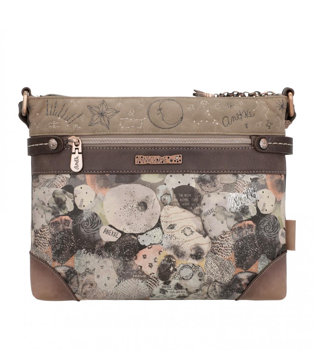 Handtasche Anekke Stars iPad Tablet Universe Planets Space braun Weltall