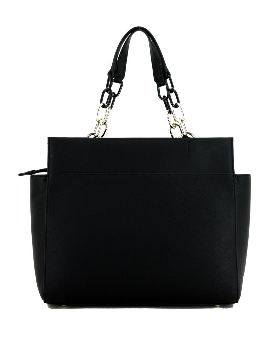 Handtasche Beere blau Tommy Hilfiger Saffiano Satchel Kette