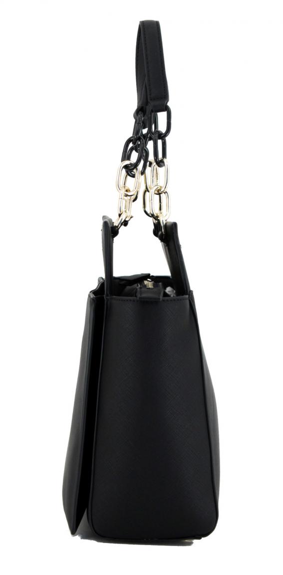 Handtasche Beere blau Tommy Hilfiger Saffiano Satchel Kette