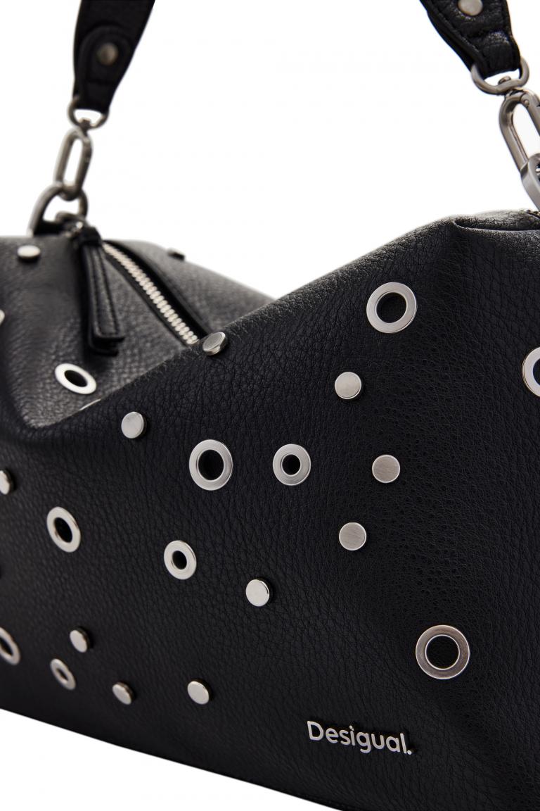 Handtasche Desigual Rebel Nieten schwarz rockig