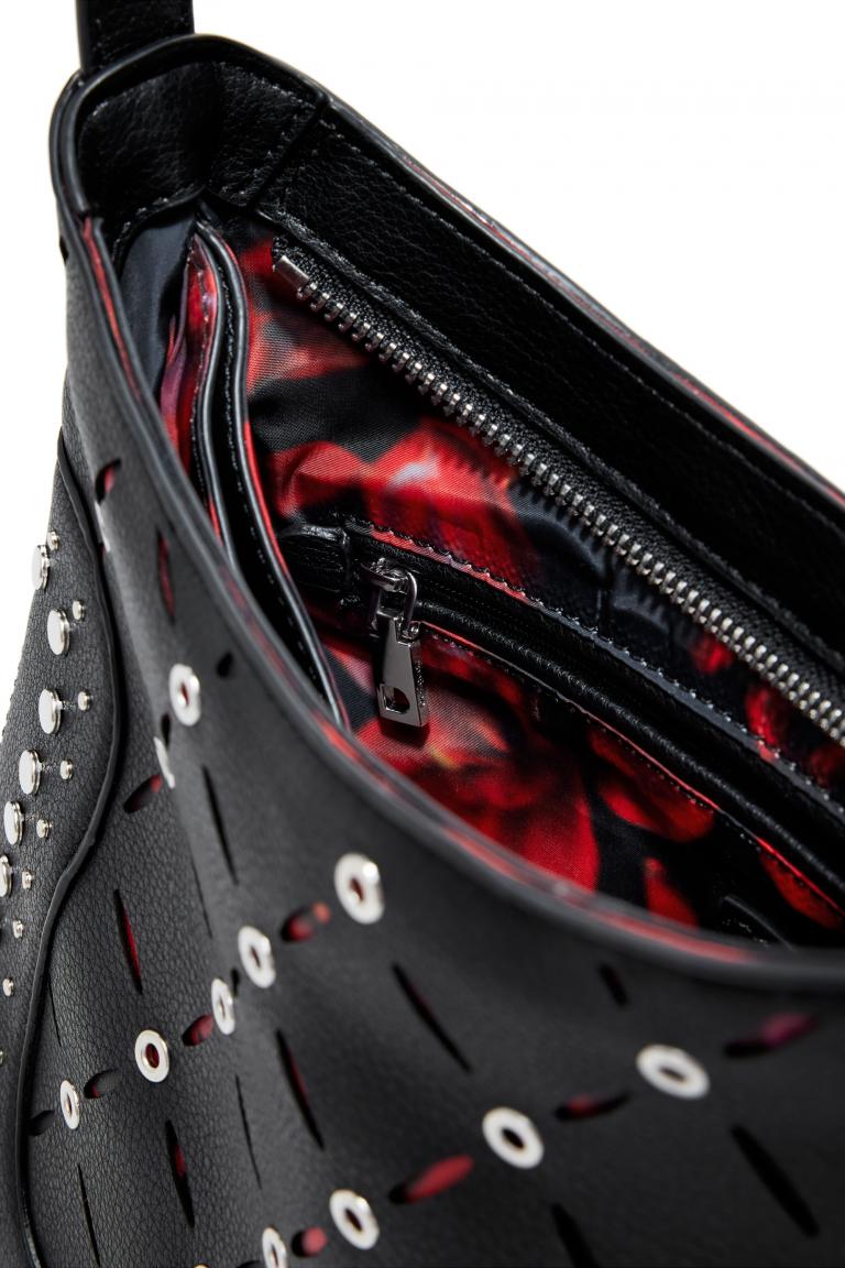Handtasche Desigual Yankee Manaos Negro Nieten Cut Outs