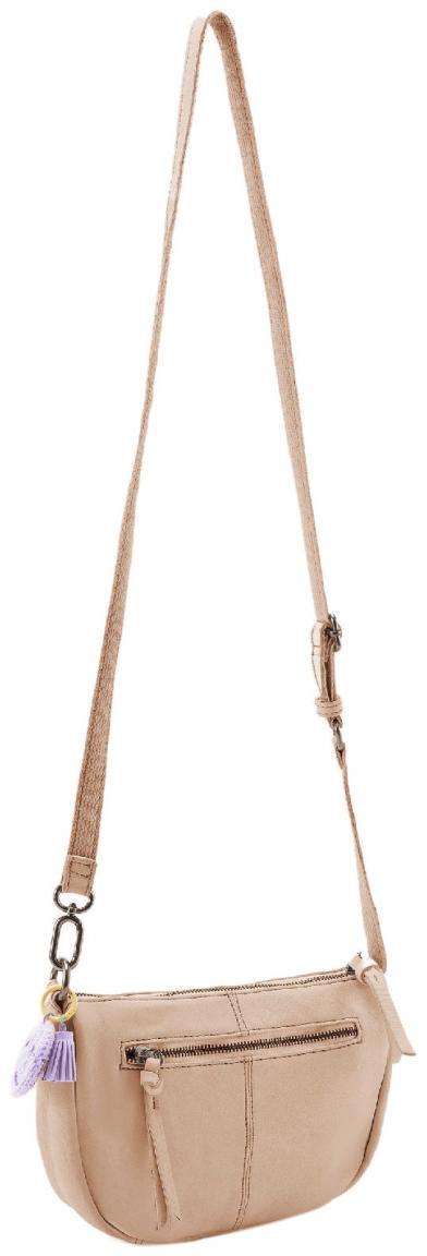 Handtasche Halfmoon FREDsBRUDER Take a Smile Chai Latte beige