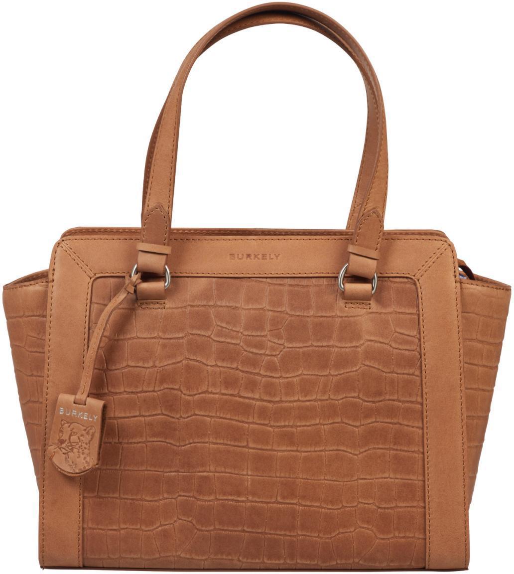 Handtasche Krokodilprägung braun cognac Icon Ivy Burkely