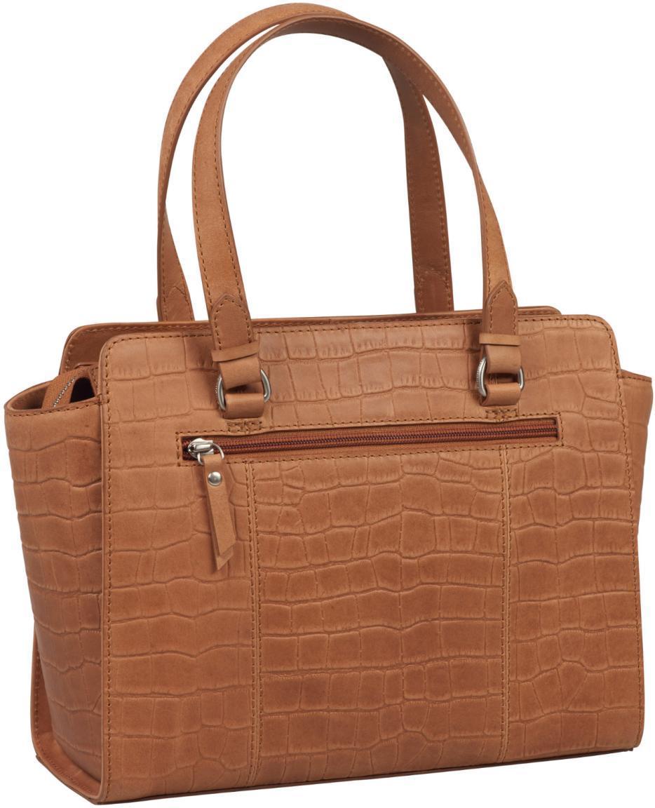 Handtasche Krokodilprägung braun cognac Icon Ivy Burkely