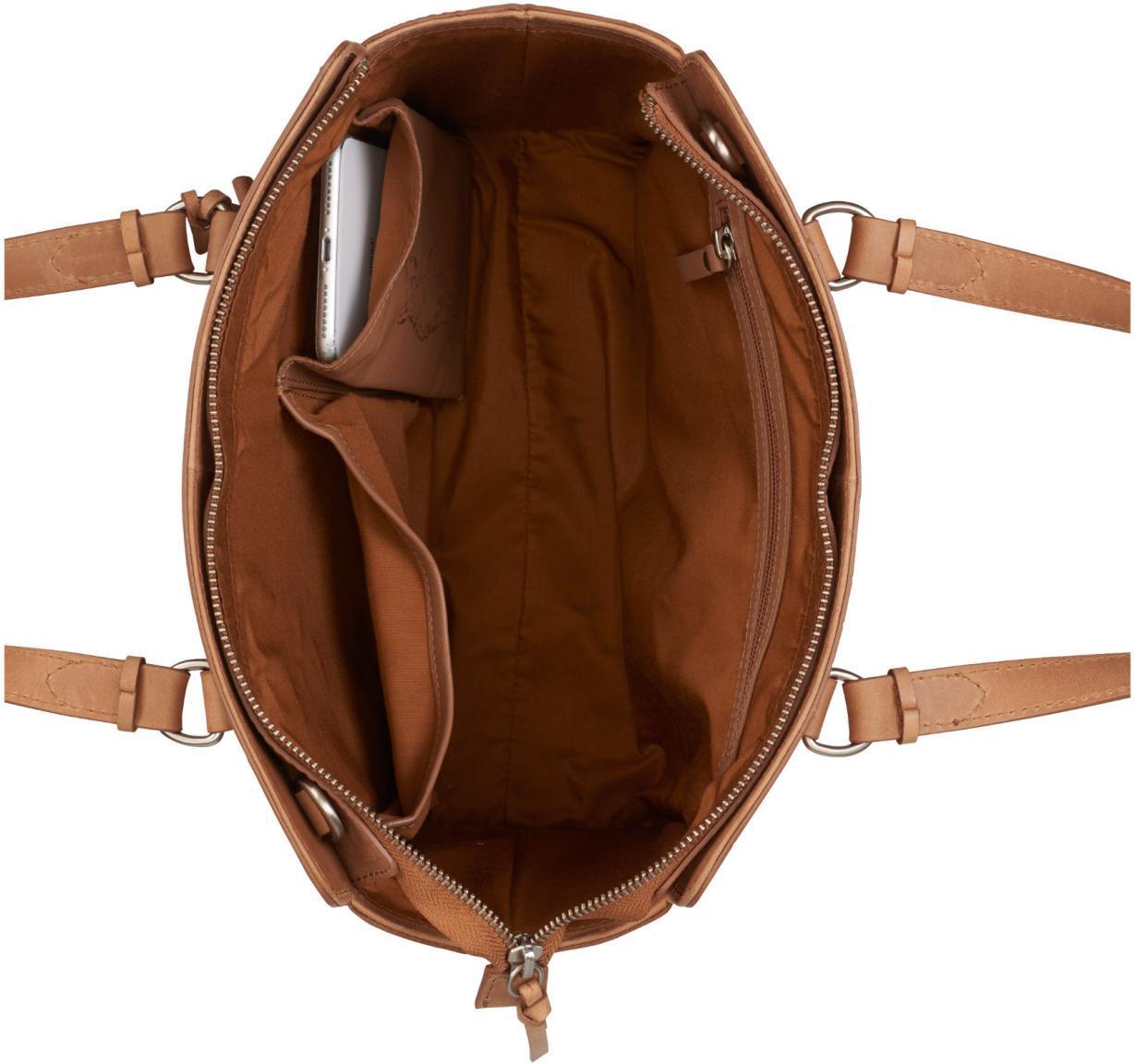 Handtasche Krokodilprägung braun cognac Icon Ivy Burkely