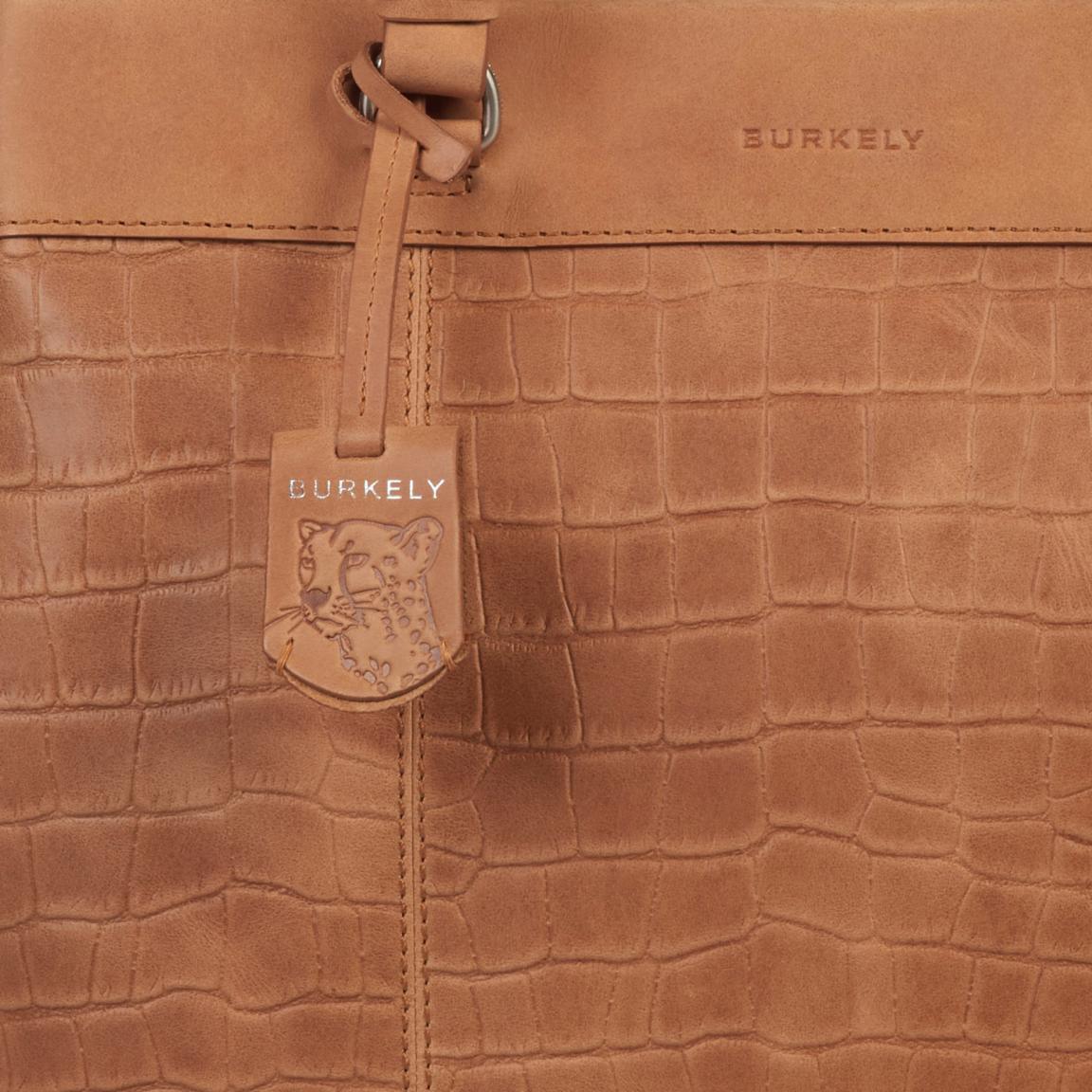 Handtasche Krokodilprägung braun cognac Icon Ivy Burkely