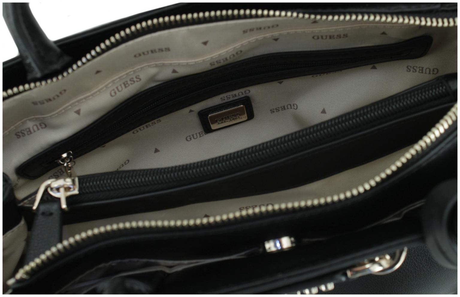 Handtasche Taupe Guess Lefia Luxury Satchel bürotauglich