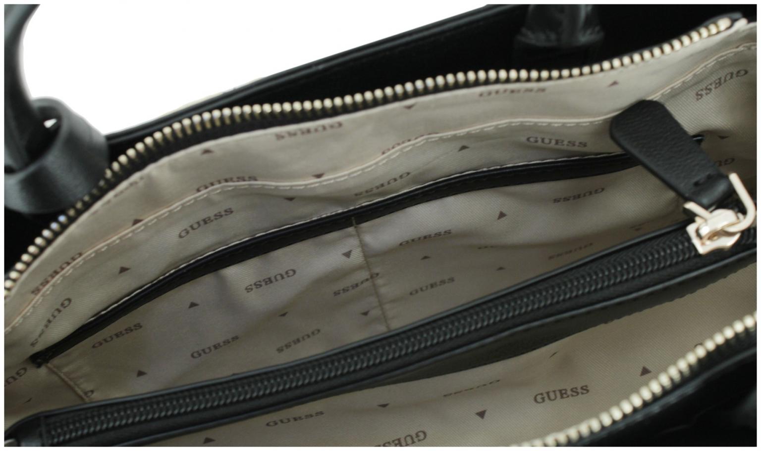 Handtasche Taupe Guess Lefia Luxury Satchel bürotauglich