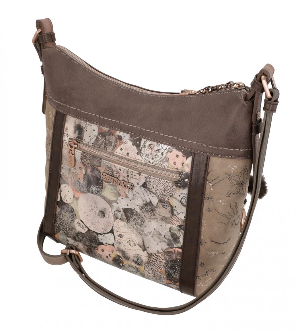 Handtasche Universe Anekke Space Stars Planets braun Anhänger
