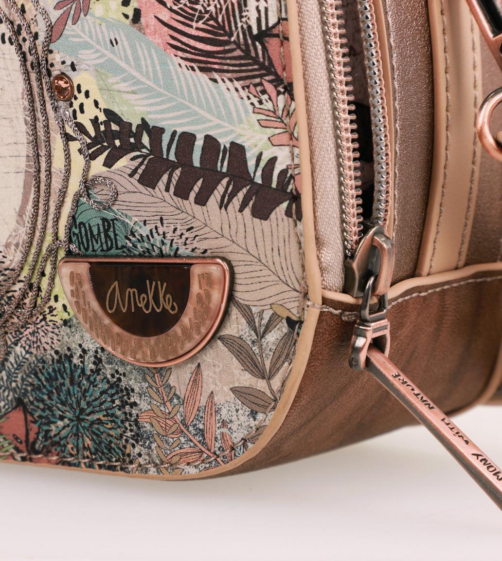 Handtasche bestickt Bastanhänger Nieten Anekke Jungle Watcher