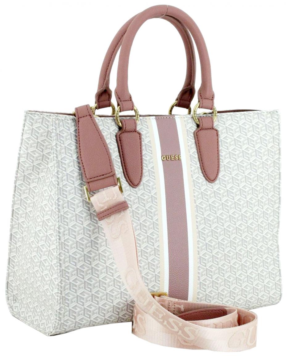Handtasche mit Logoprint Guess Rainee Tote S Ivory 