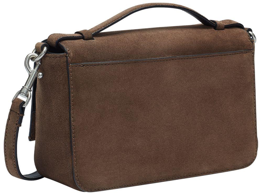 Handtasche mit Überschlag Top Handle Valoursleder braun Liebeskind Lea