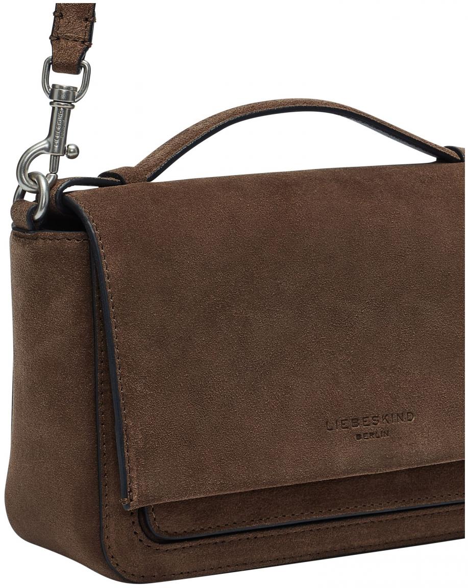 Handtasche mit Überschlag Top Handle Valoursleder braun Liebeskind Lea