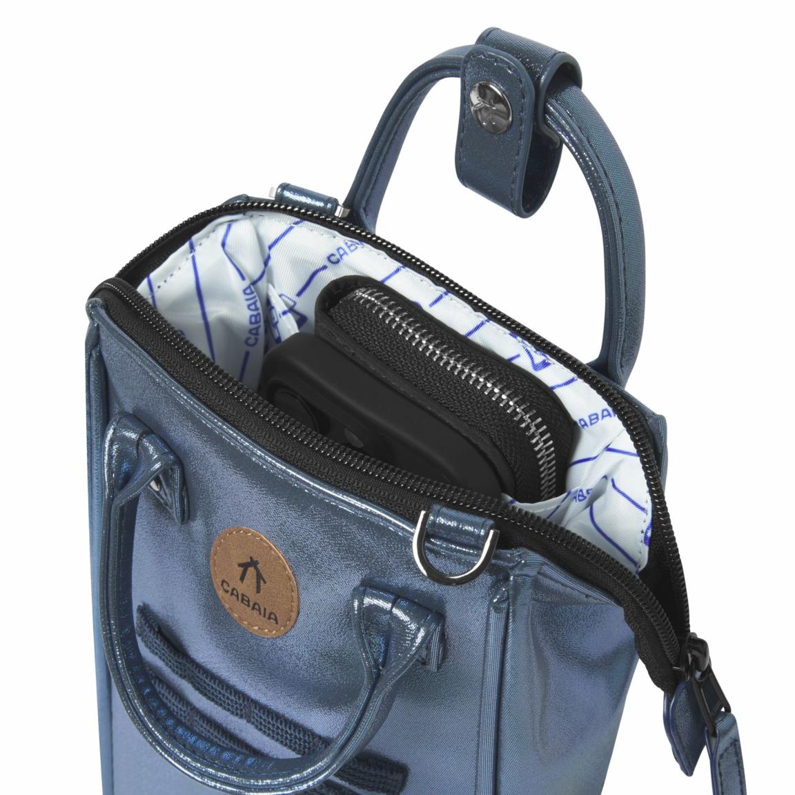 Handybag Crossover Nano Bag Cabaia Larissa Navy Iridescent metallisch