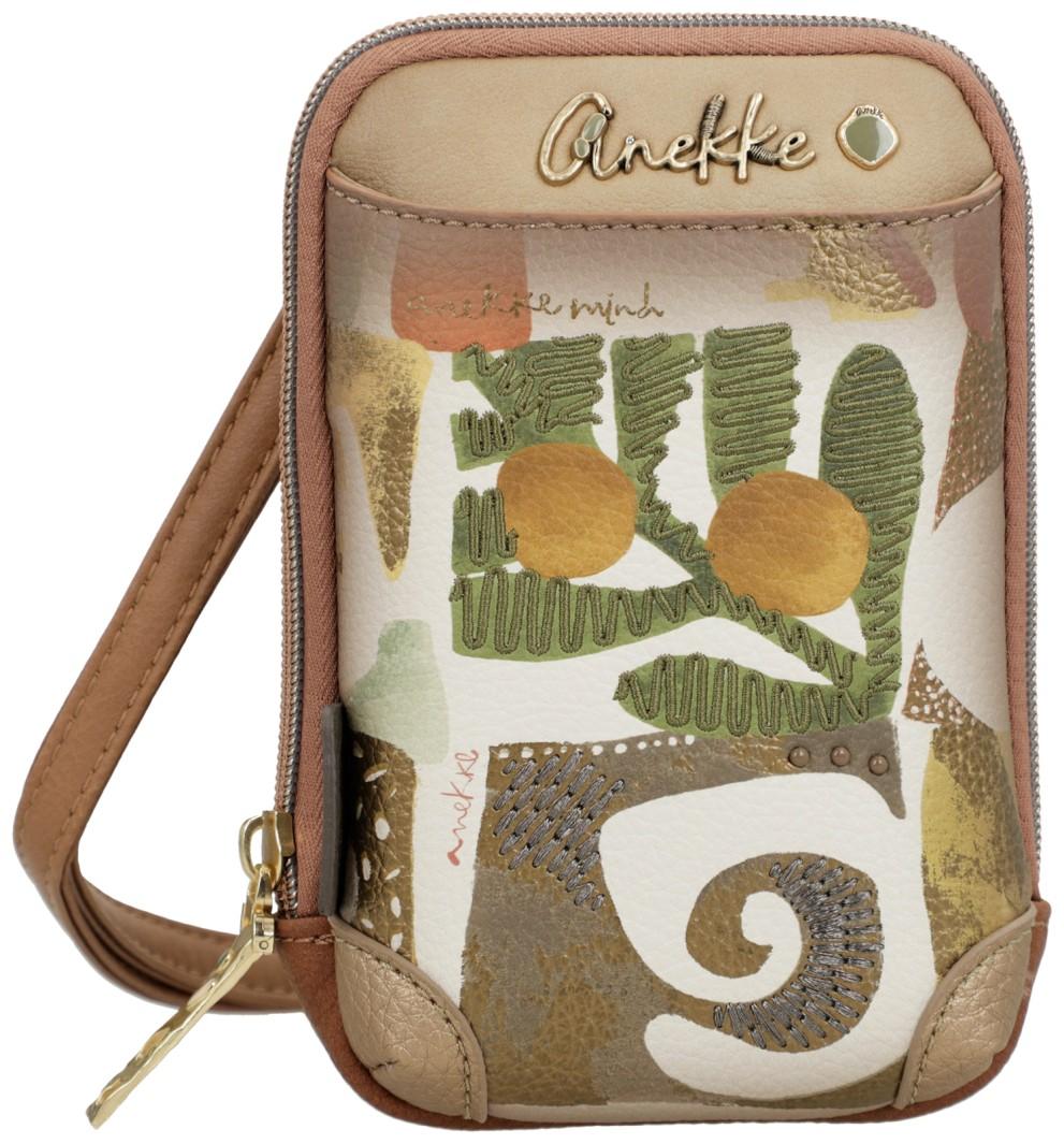 Handytasche Anekke Amphora grün Muse bestickt Metallic abstrakt