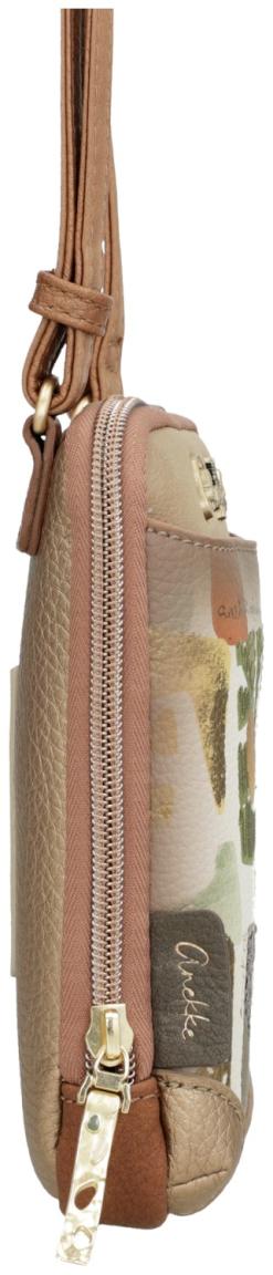 Handytasche Anekke Amphora grün Muse bestickt Metallic abstrakt