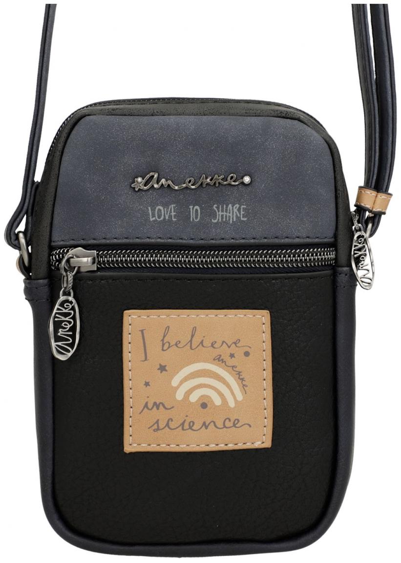 Handytasche Anekke Hollywood Studio Navy bunt Perlen