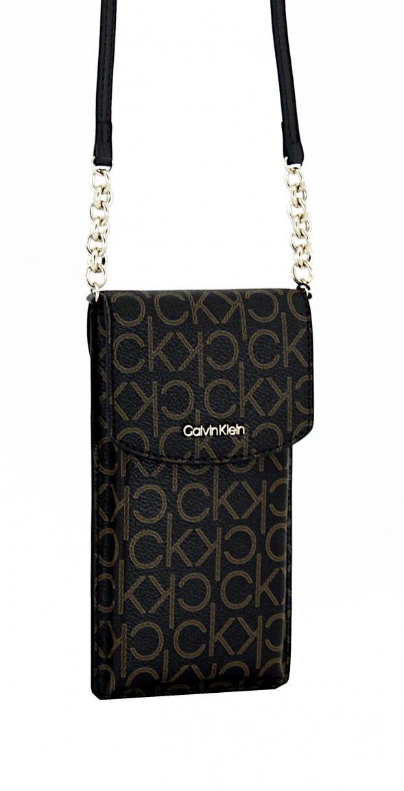 Handytasche Calvin Klein Crossover Brown Mono Alloverprint RFID