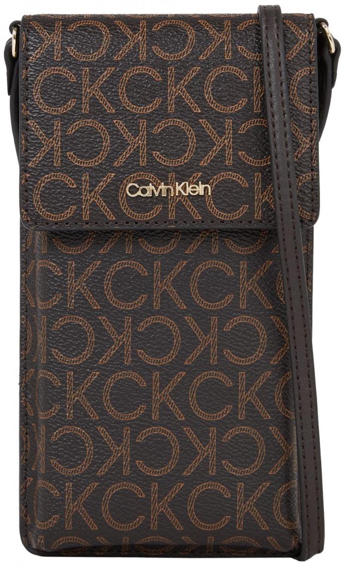 Handytasche braun Logoprint Calvin Klein CK Must Brown Mono