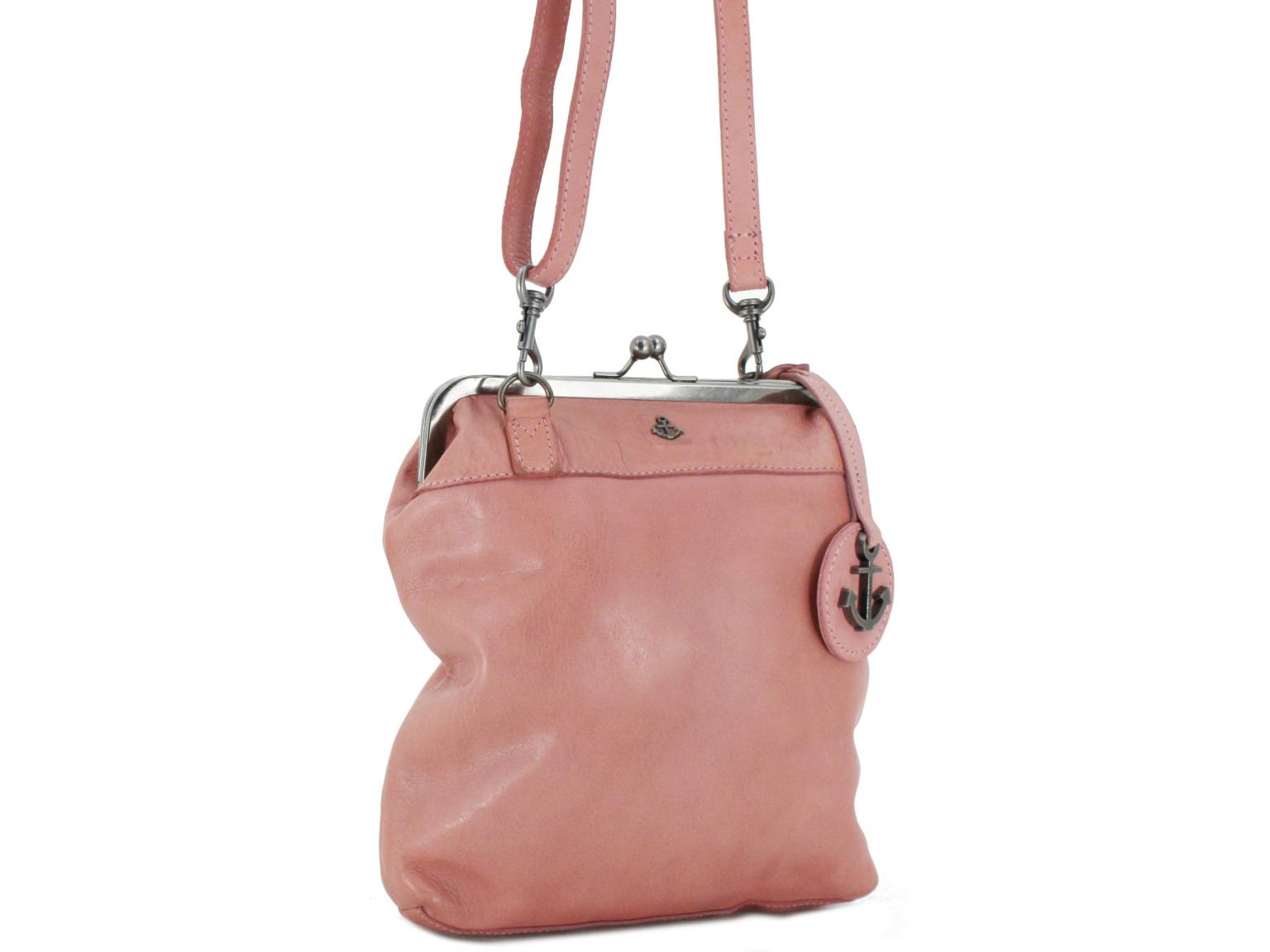 Harbour 2nd Beuteltasche mit Kisslock Flamingo Rosa
